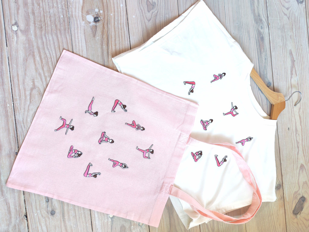 Ensemble Crop Top,sac YOGA