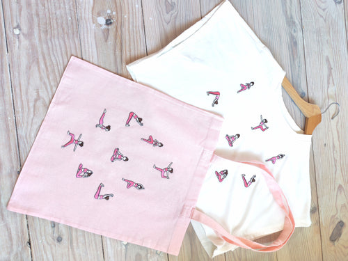 Ensemble Crop Top,sac YOGA