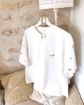 Ensamble T-shirt, Bracelet et Boucles d'Oreilles COQUILLAGE