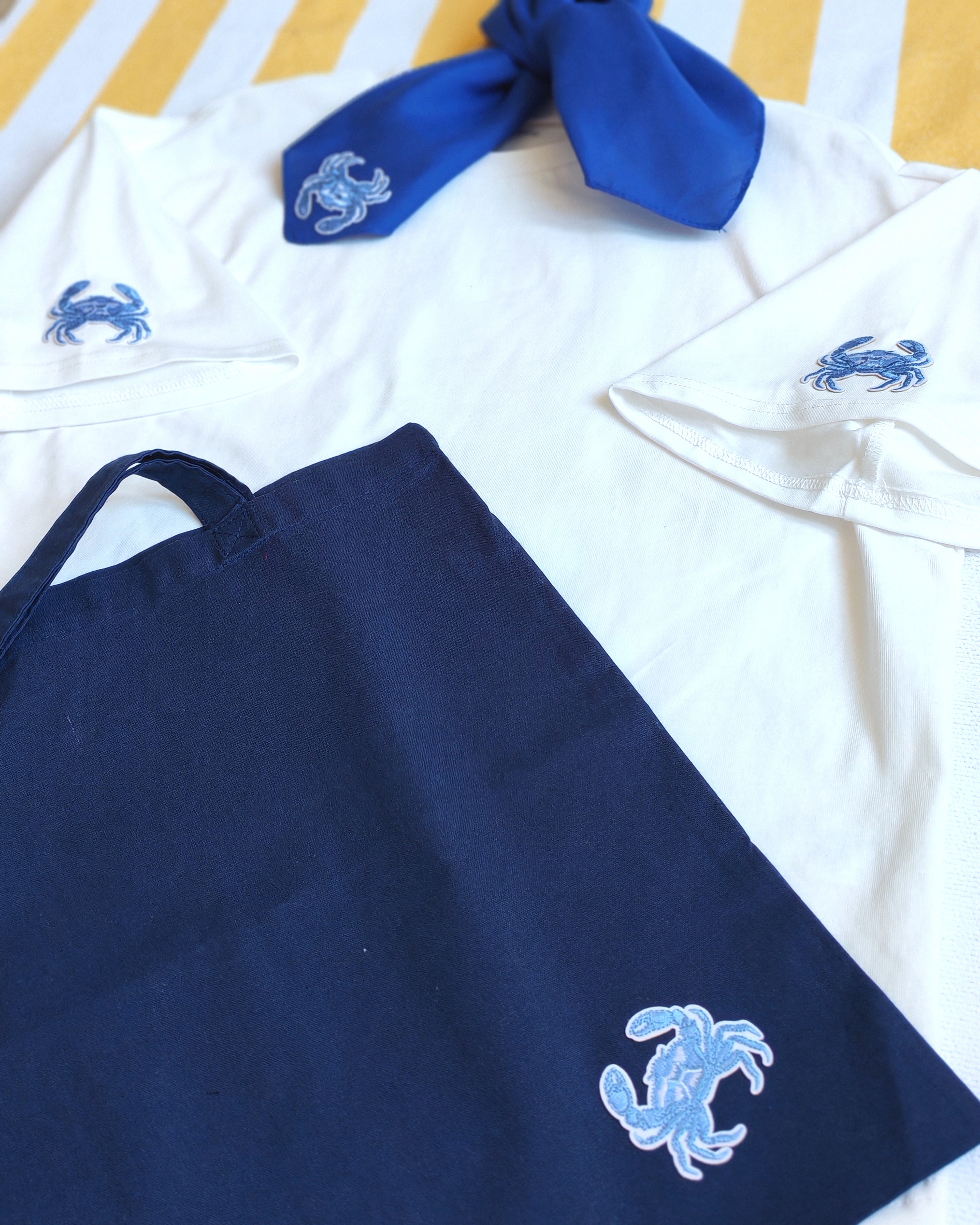 Ensemble T-shirt, sac, foulard CRABE