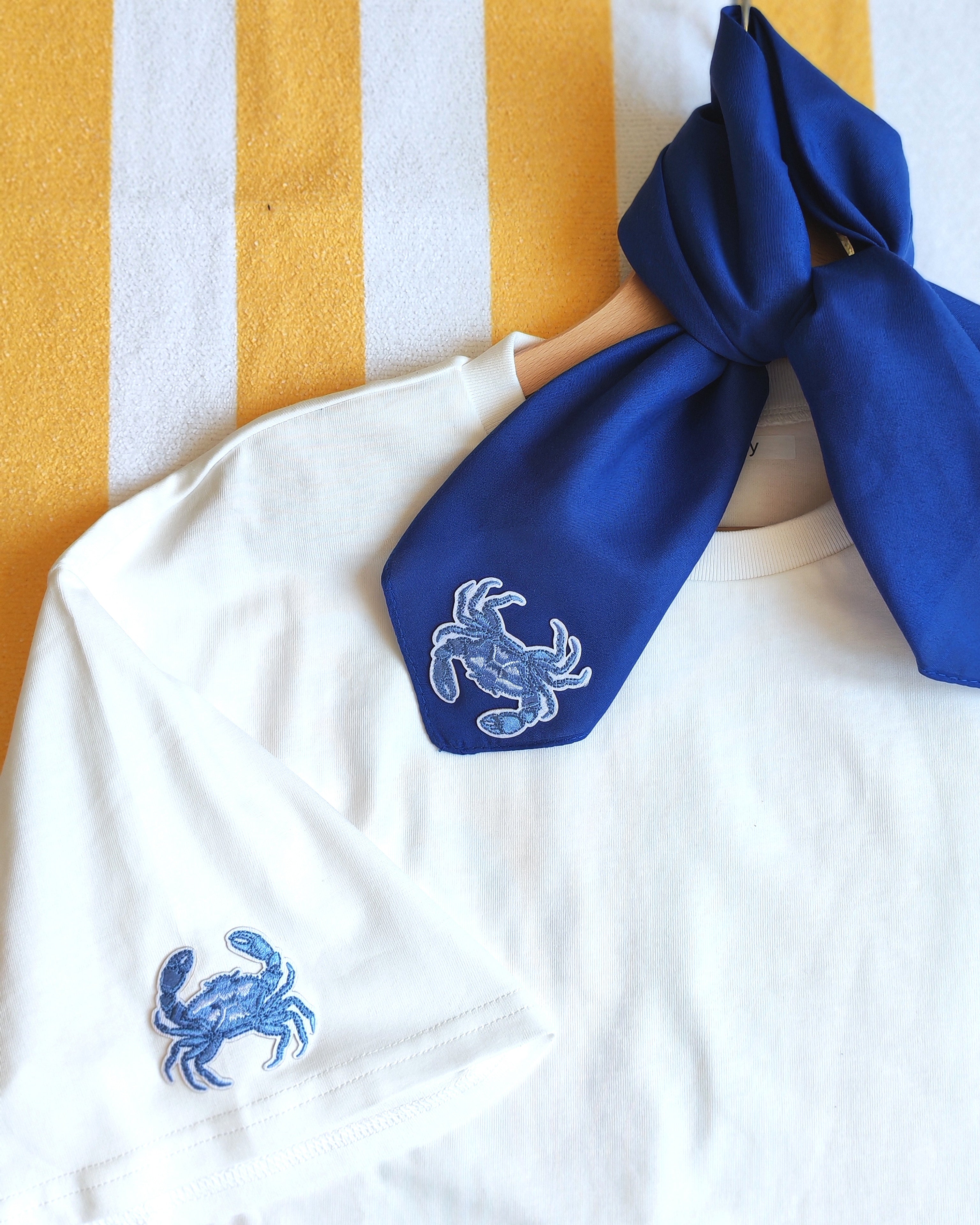 Ensemble T-shirt, sac, foulard CRABE