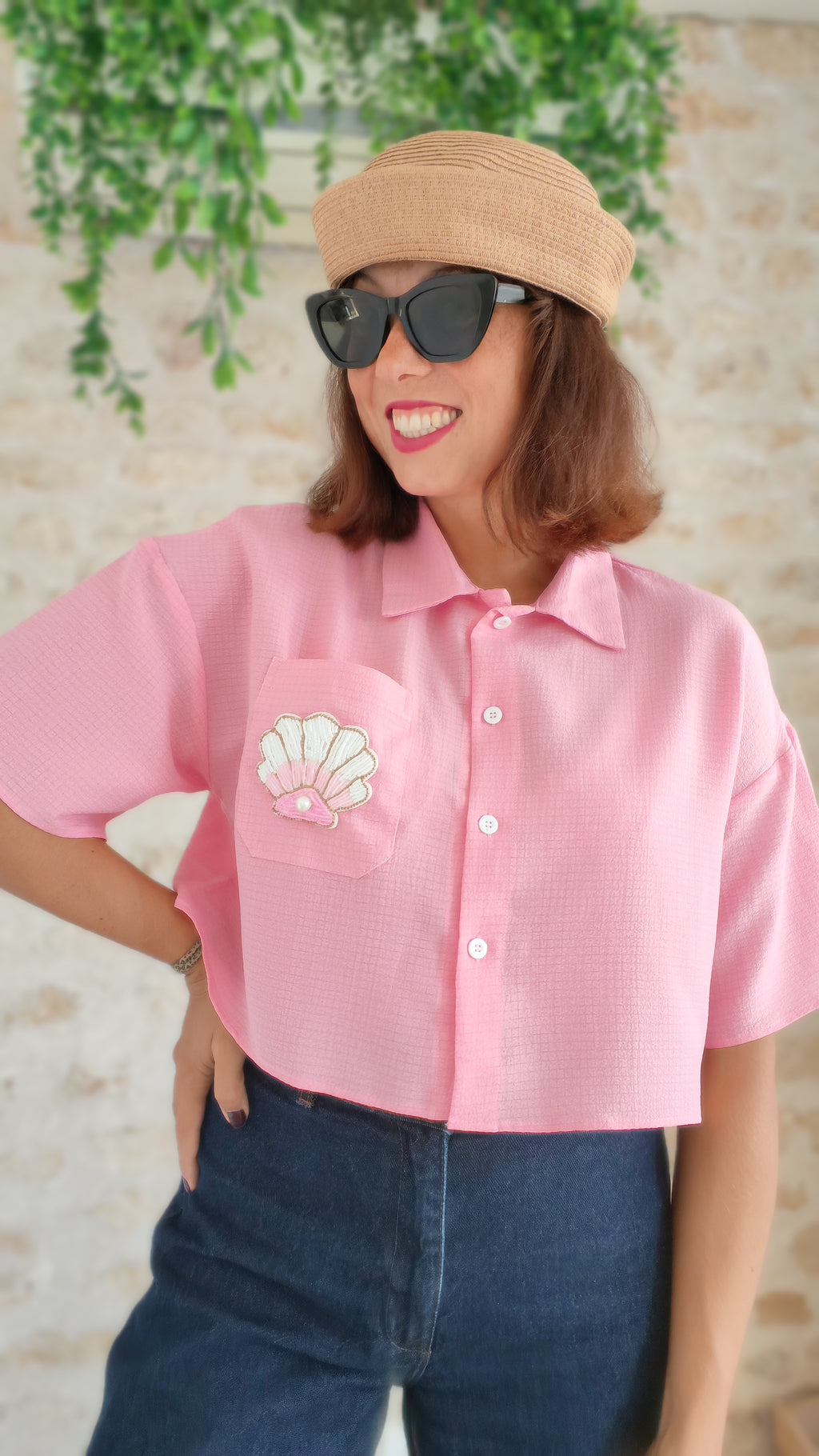 Ensemble Chemise CropTop et Sac