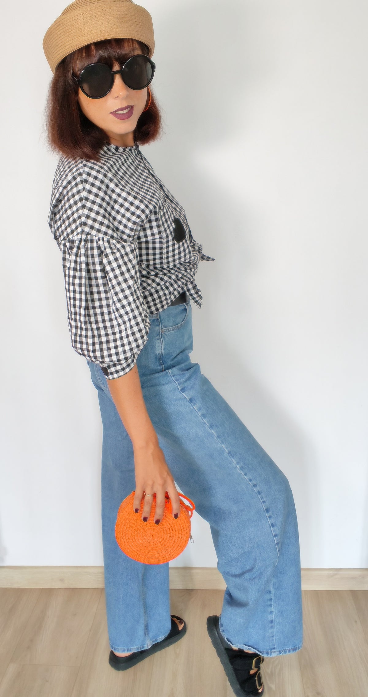 Look chemise vichy cœur noir avec jean – BFunny